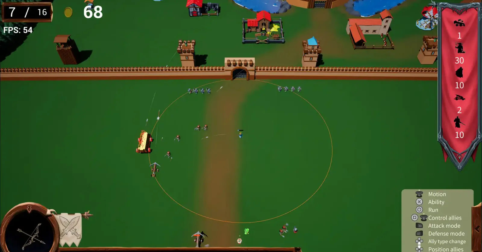 Fortress building phase in The Last Fortress