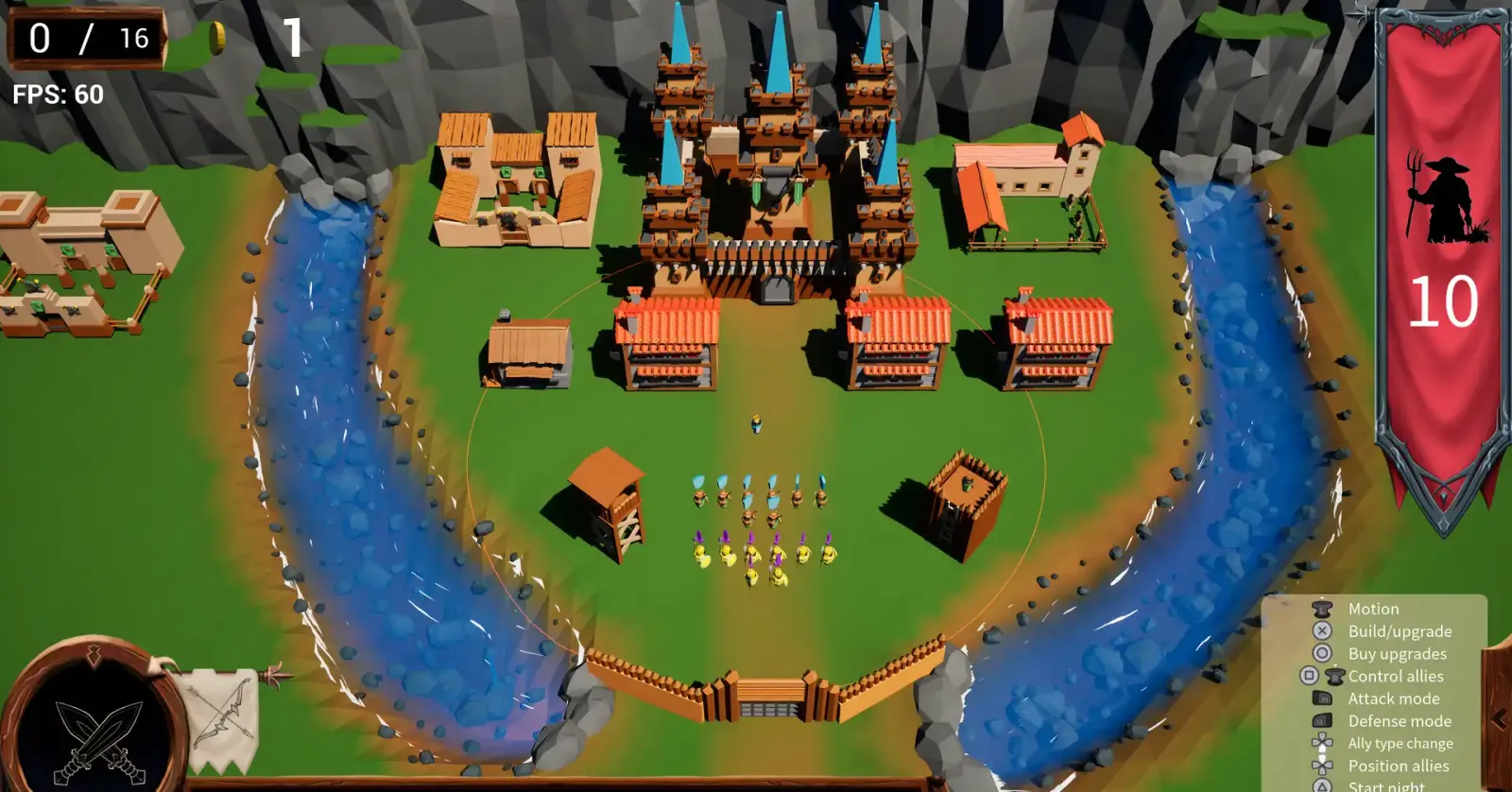 Enemy wave defense in The Last Fortress