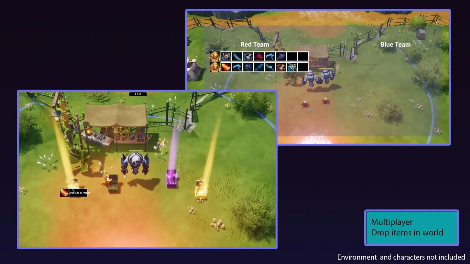 Easy Moba Shop inventory system with drag and drop interaction
