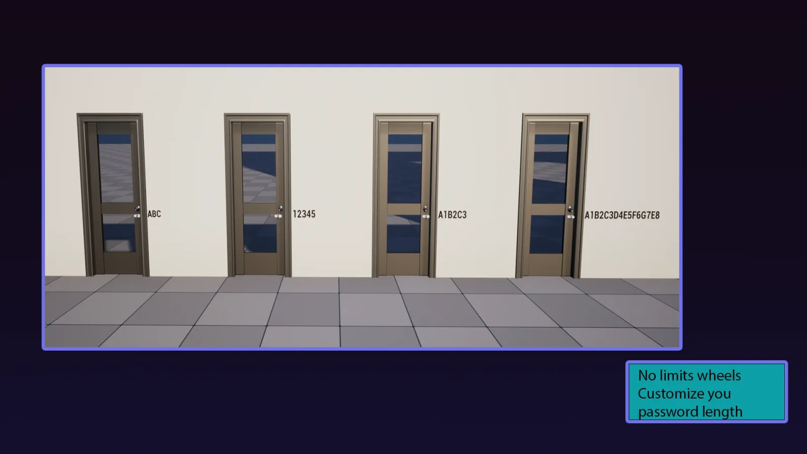EasyCombinationLock Blueprint integration in game scene