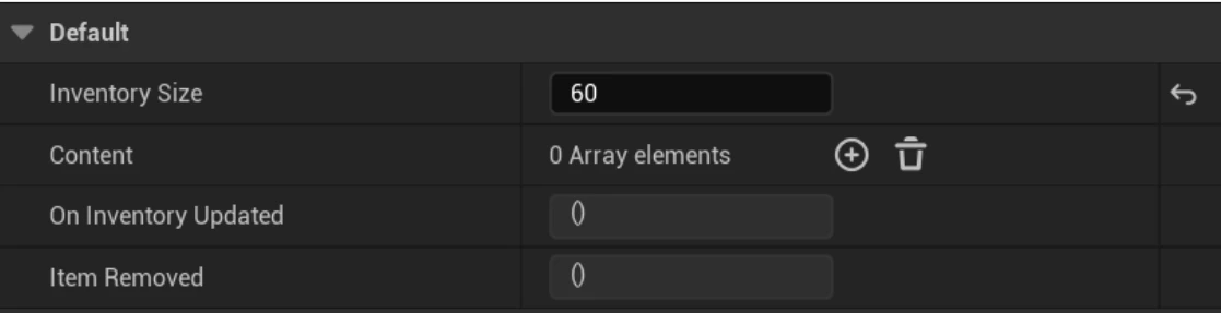 Inventory configuration