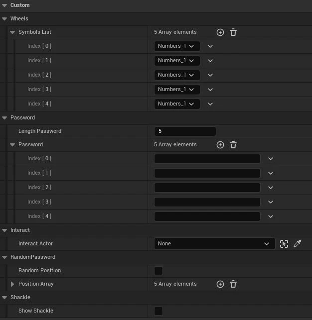 BinaryPanelBlueprint options